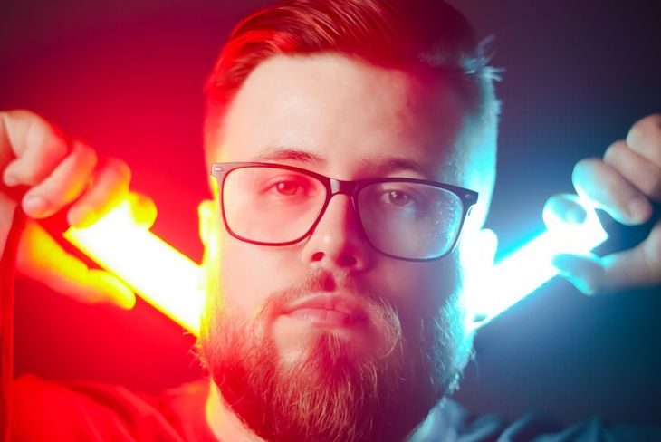 bearded man wearing eyeglasses